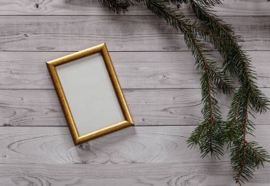 Fotoğraf üzerinde bir ışık, vintage ahşap arka plan için çerçeve