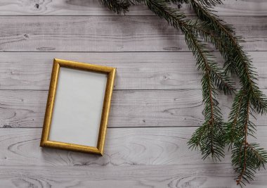 Fotoğraf üzerinde bir ışık, vintage ahşap arka plan için çerçeve