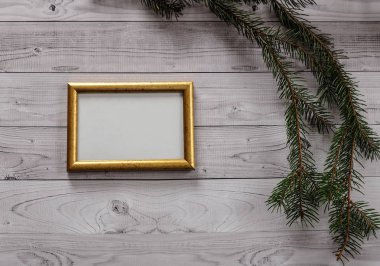 Fotoğraf üzerinde bir ışık, vintage ahşap arka plan için çerçeve