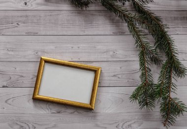 Fotoğraf üzerinde bir ışık, vintage ahşap arka plan için çerçeve