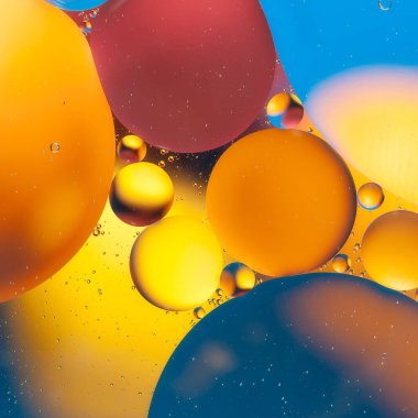 Güzel soyut bir zemin, makro yağ ve su karışımı..