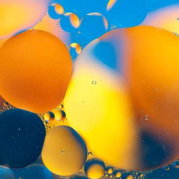 Prachtige Abstracte Achtergrond Macro Van Olie Gemengd Met Water — Stockfoto