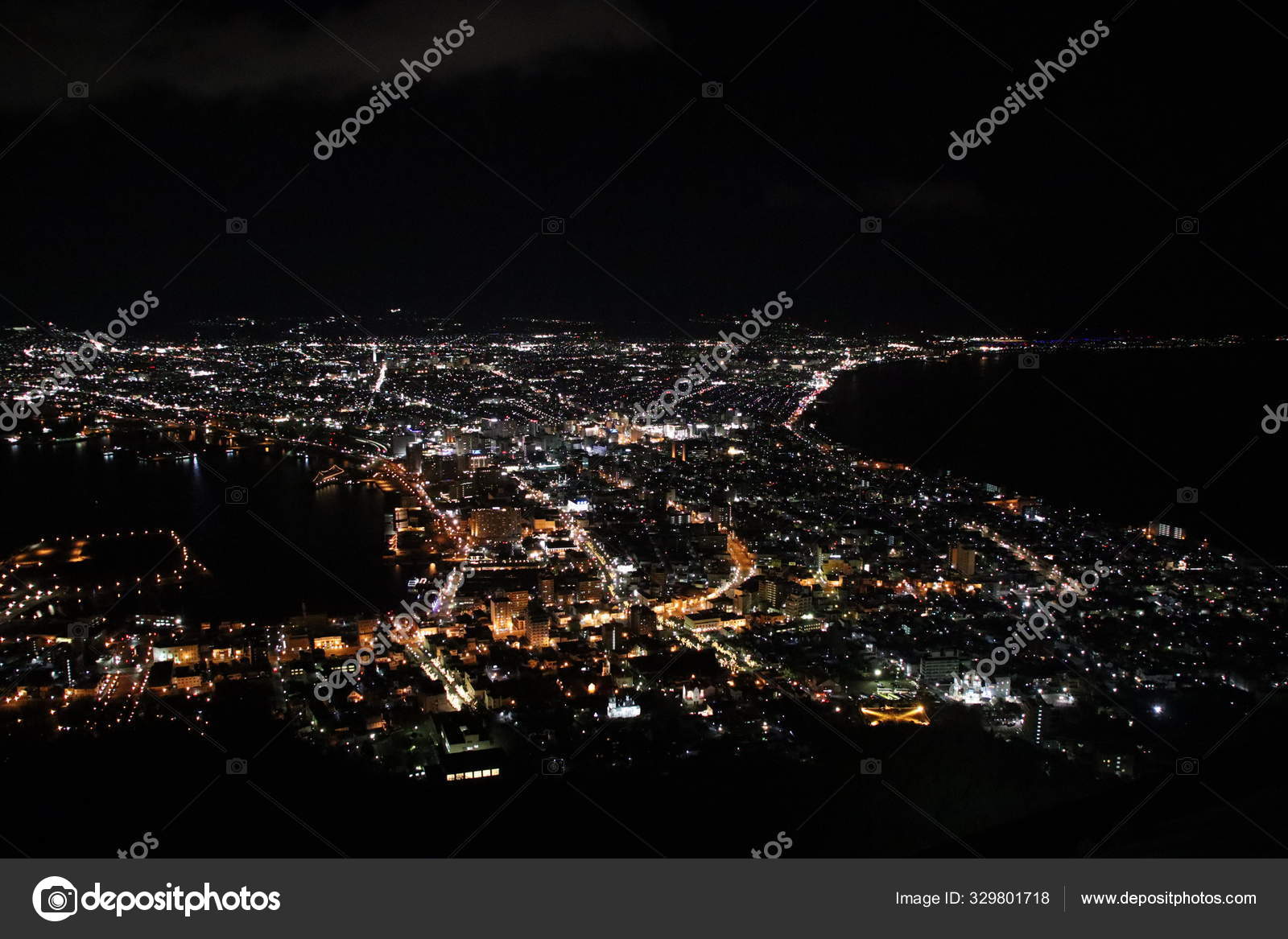 客场山的夜景世界三大夜景之一 图库照片 C Soudgn