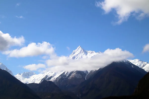 Nanjiabawa Una Las Diez Montañas Más Bellas China Está Escondida — Foto de Stock