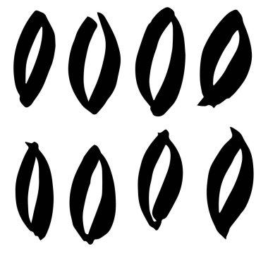 Çizilmiş mürekkep koleksiyonu