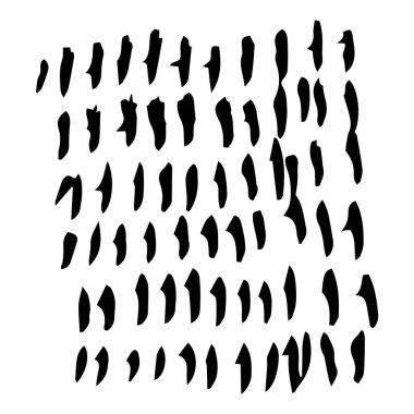 Çizilmiş mürekkep koleksiyonu