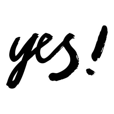 Vektör handpainted mürekkep çizim yazı ile.