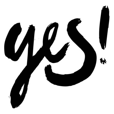 Vektör handpainted mürekkep çizim yazı ile.