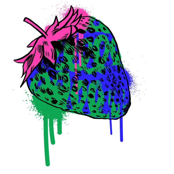 Illustration vectorielle fraise . — Image vectorielle