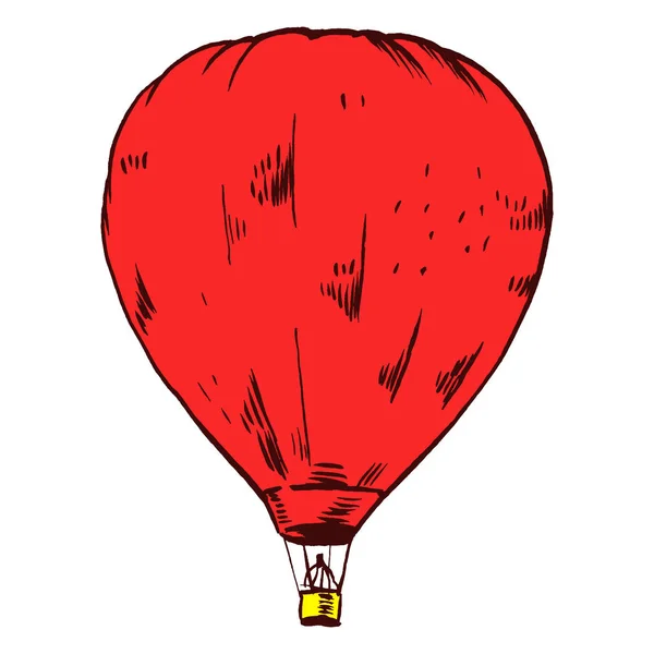 Vector illustration of hot air baloon — Stock Vector