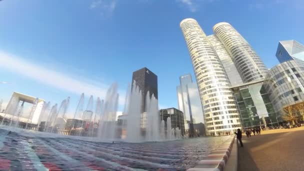 París, La defense, rascacielos, rascacielos — Vídeos de Stock