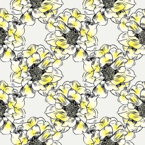 Fleurs exotiques ensemble. Illustration vintage vectorielle botanique . — Image vectorielle