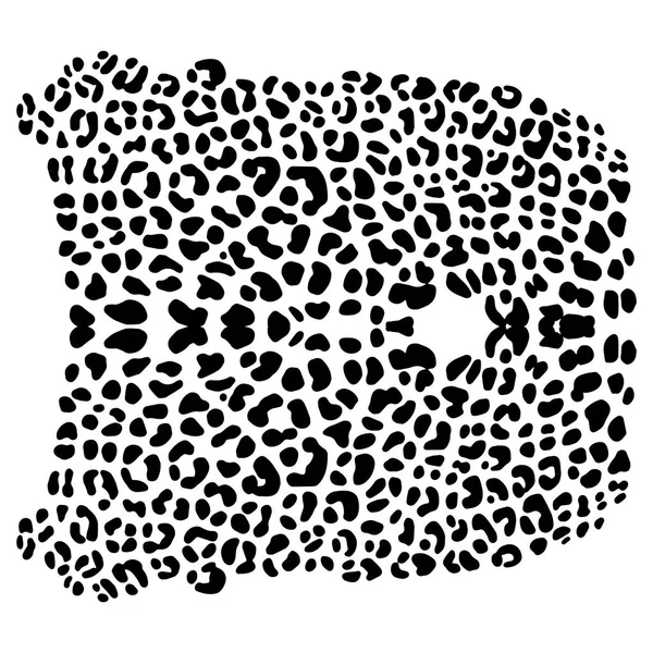 Fundo vetorial de padrão de pele de leopardo — Vetor de Stock