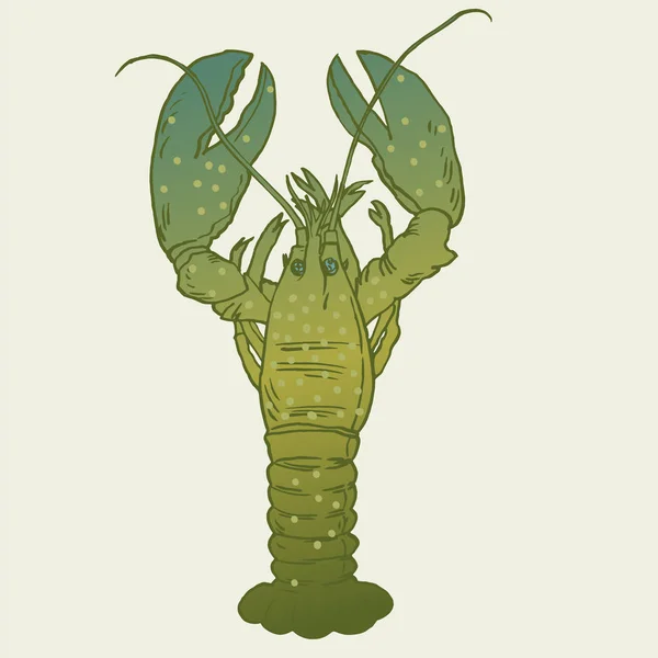 American Lobster, illustrazione vettoriale per opere d'arte di piccole dimensioni . — Vettoriale Stock