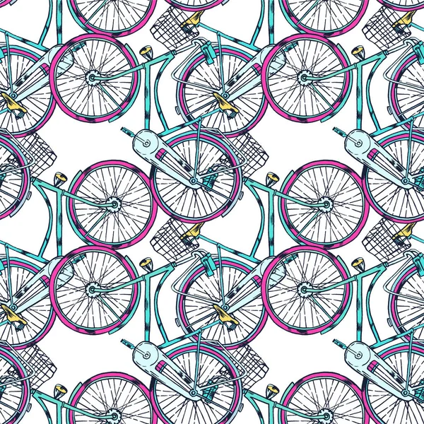 Bicicleta vectorial con carro — Archivo Imágenes Vectoriales