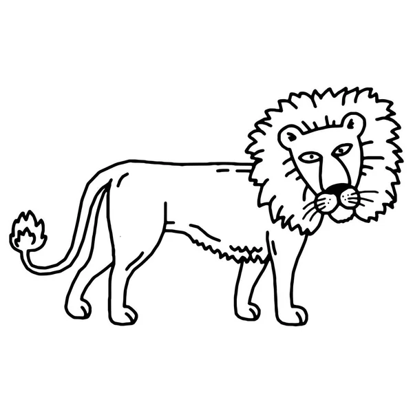 Vectorillustratie van Lion cartoon instellen collectie — Stockvector