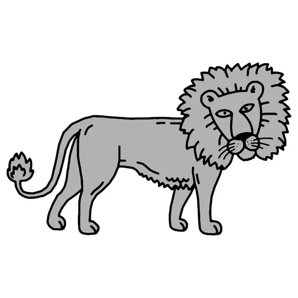 Vektor-Illustration der Löwen-Cartoon-Set-Sammlung — Stockvektor