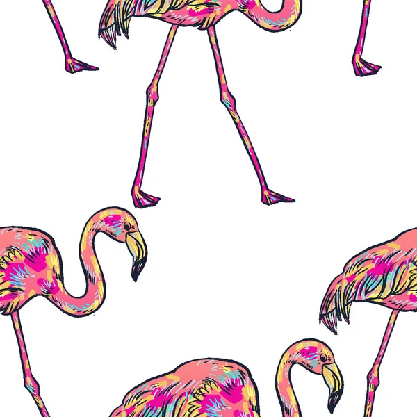 Ilustração flamingo rosa — Fotografia de Stock