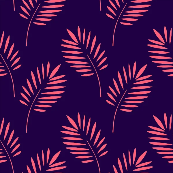 Naadloze tropische Jungle Palm Leaves patroon. — Stockvector