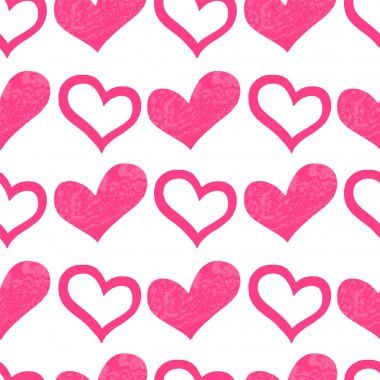 Elle çizilmiş kalpler. Sevgililer günü için tasarım öğeleri.