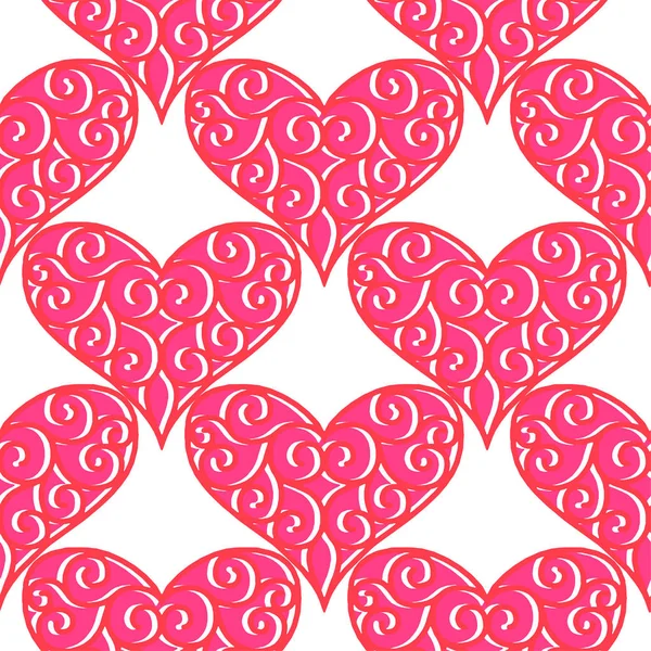 Handgezeichnete Herzen. Designelemente für den Valentinstag. — Stockvektor