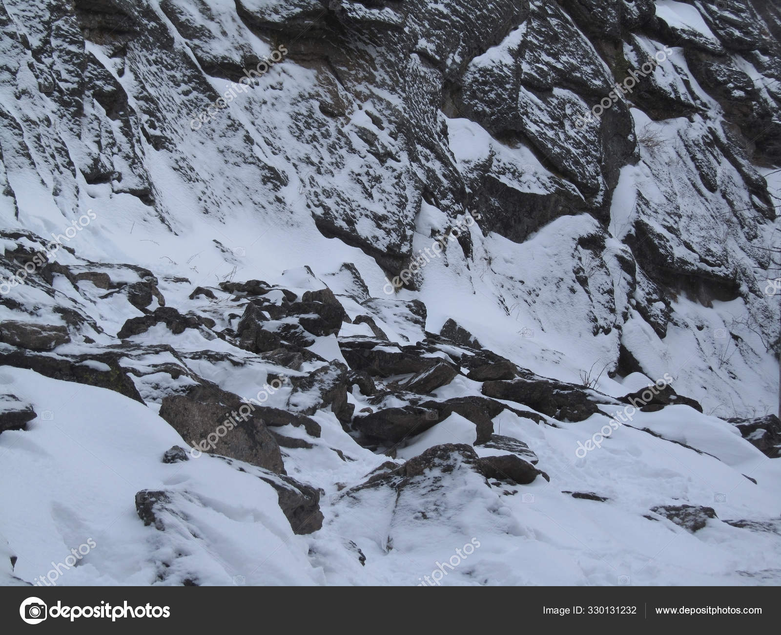 Texture Mountains Covered Snow Mountain Winter Close Snow Covered Cliff Stock Photo By C Natalyfox
