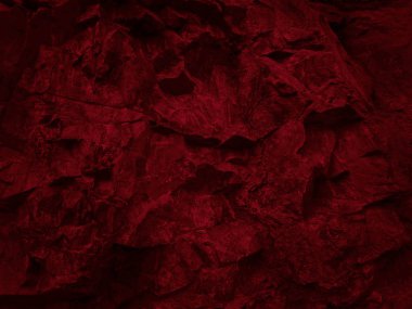 Koyu kırmızı kaya dokusu. Taş zemin. Soyut kırmızı grunge arkaplanı. Tonlanmış dağ dokusu.