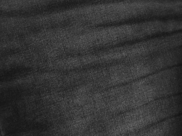 Siyah Kumaş Grunge Dokusu Koyu Gri Kot Kumaşı Soluk Aşınmış — Stok fotoğraf