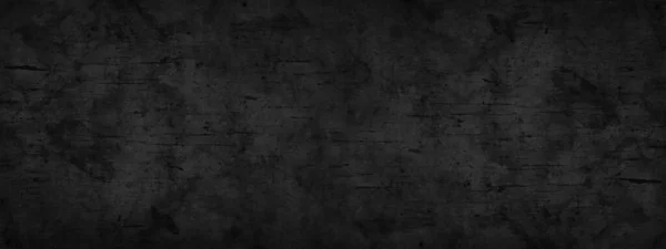 Abstract black background. Dark gray grunge background. Texture of a rough dirty surface. Black grunge banner with copy space for your design.