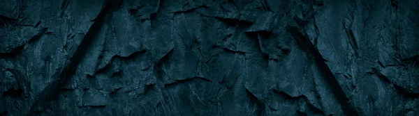 Fundo Pedra Verde Azul Escuro Fundo Grunge Banner Com Textura — Fotografia de Stock