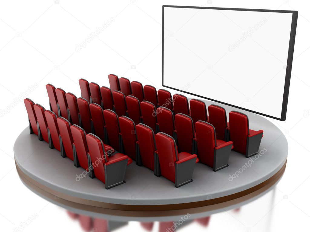 3d Cinema movie theater.