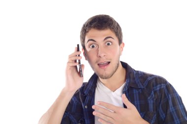 Telefonda konuşan adam..