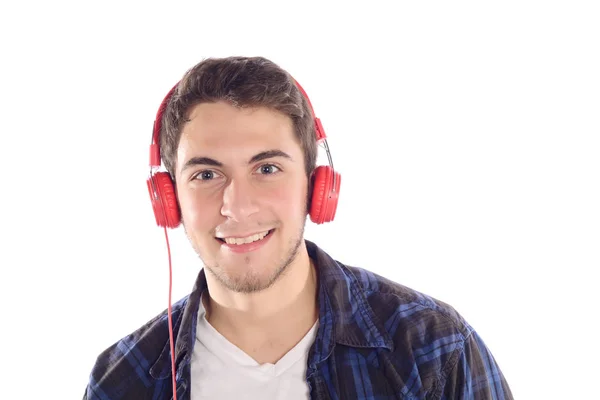 Man lyssnar på musik. — Stockfoto