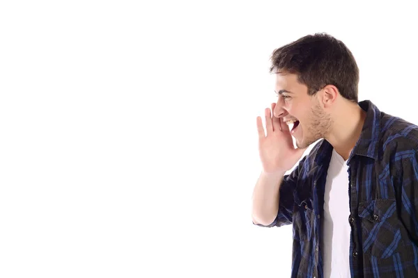 Retrato hombre gritando . — Foto de Stock