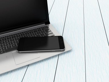 smartphone ile 3D dizüstü.