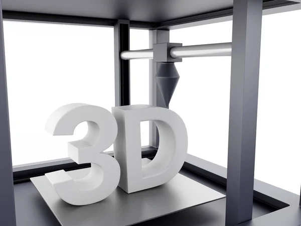 Imprimante 3D tridimensionnelle . — Photo
