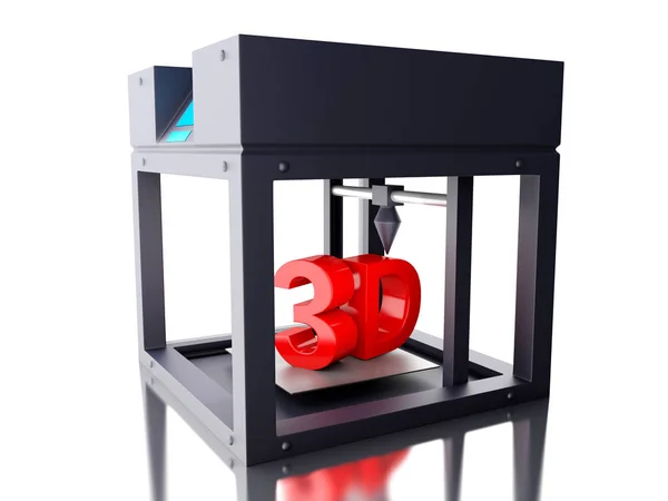 3D impressora tridimensional . — Fotografia de Stock