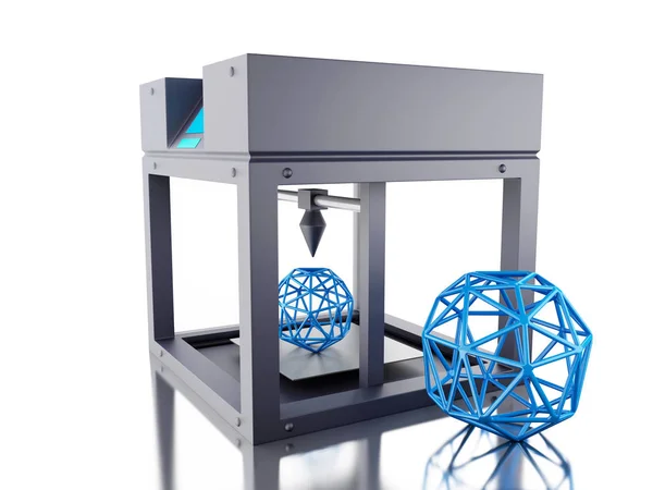 3D impressora tridimensional . — Fotografia de Stock