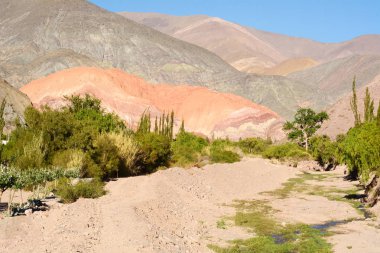 Quebrada de humahuaca içinde jujuy, Arjantin.