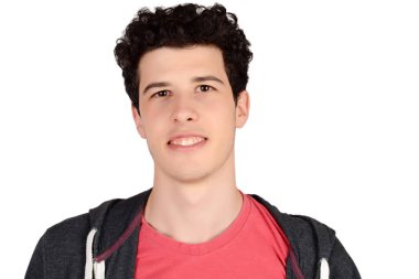 Genç latin adam yakın çekim.