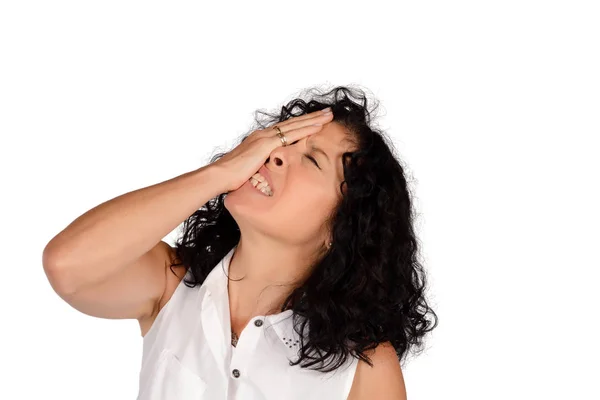 Retrato de mujer preocupada . — Foto de Stock