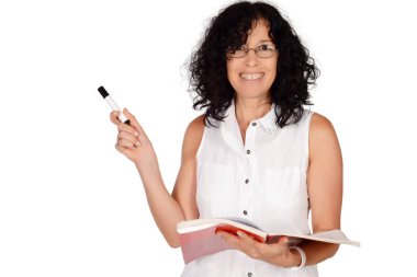 Öğretmen bir yere işaret.