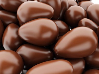 3D Paskalya yumurta arka plan. 