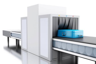 Havaalanında 3D özel inceden inceye gözden geçirmek