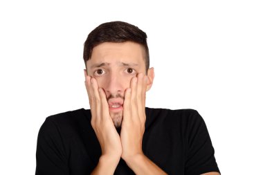 Genç adam için endişe.