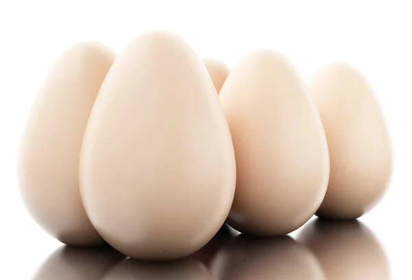 Huevos 3d sobre fondo blanco —  Fotos de Stock