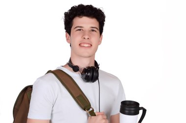 kahve içme öğrenci.