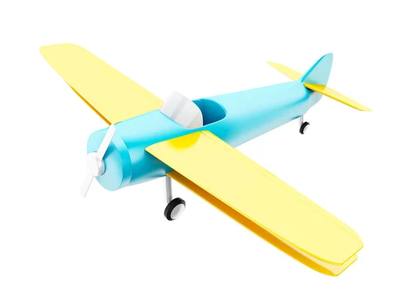3D speelgoed vliegtuig. — Stockfoto