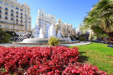 Town Hall Meydanı Valencia.