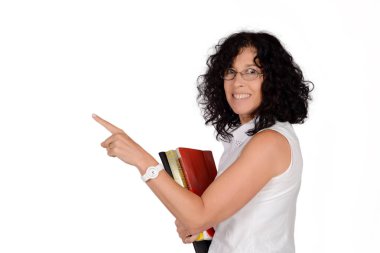 Öğretmen bir yere işaret.